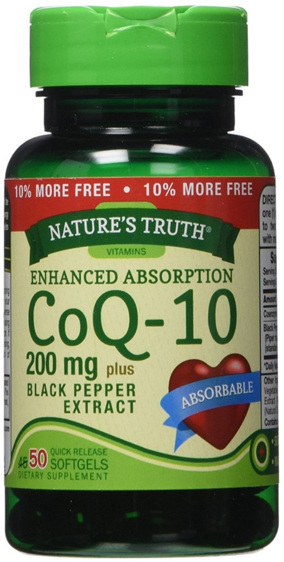 CO Q-10 SOFTGEL W/BLK PEPPER EXT 200 MG 50 NT