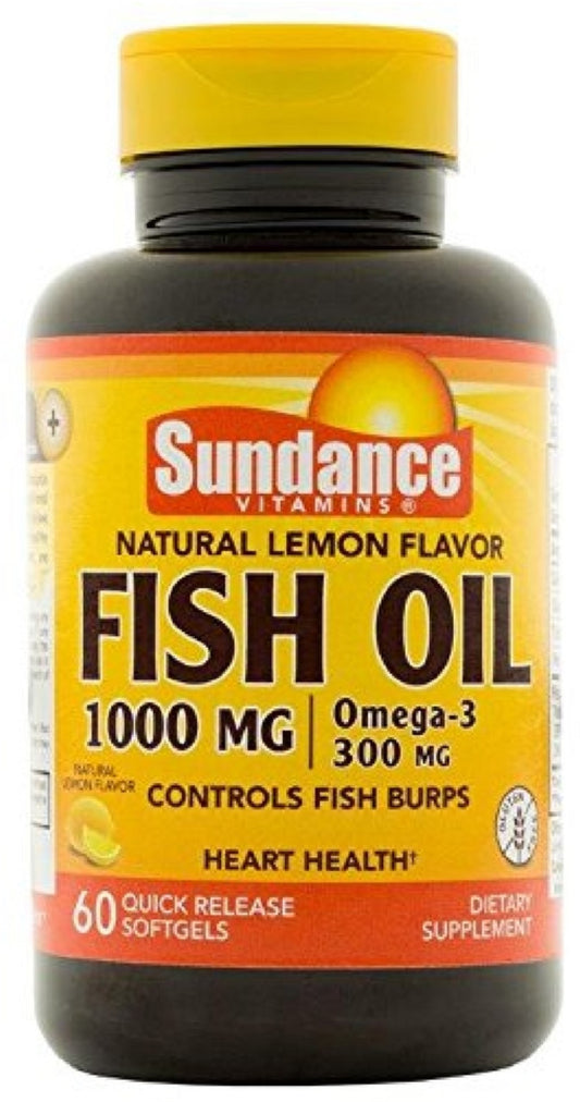 FISH OIL SGEL LEMON FLAVOR 1000 MG 60 SUNDANC
