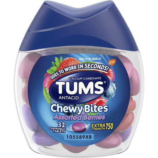 TUMS X-STR CHEWY BITES ASST BERRIES 32