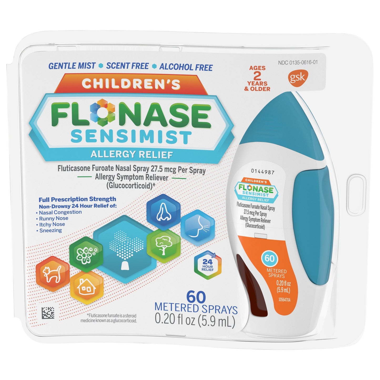 FLONASE SENSIMIST CHILDREN METERED SPRAYS 60