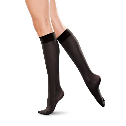 KNEE HIGH 15-20 WOMEN CT BLACK XXL TF