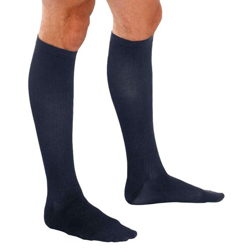KNEE HIGH 15-20 MEN DRESS SOCK NAVY XL TF