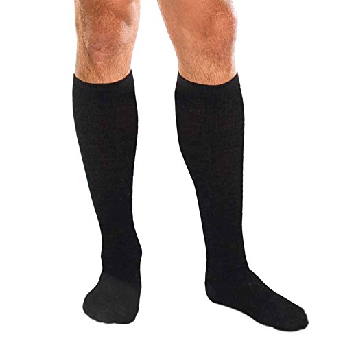 KNEE HIGH 20-30 CORE SPUN BLACK MD TF