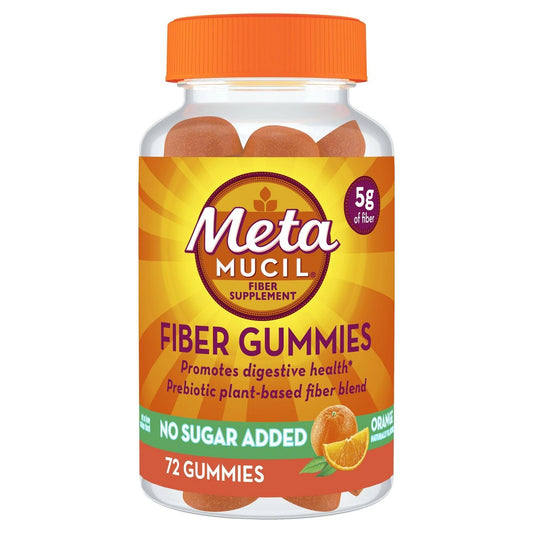 METAMUCIL FIBER GUMMIES SUGAR FREE 72