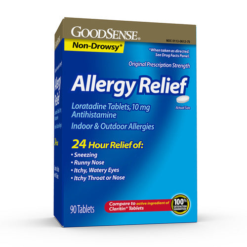 GS LORATADINE ALLERGY RELIEF TAB 10 MG 90