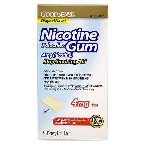 GS NICOTINE GUM 4 MG ORIGINAL 50