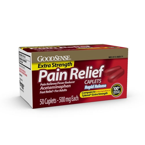 GS APAP X-STR RAPID RELEASE CAPLET 500 MG 50