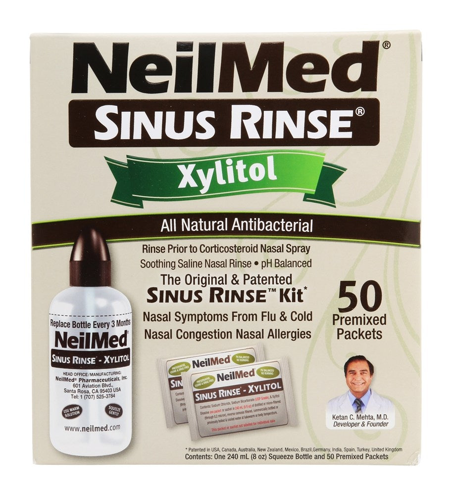 NEILMED SINUS RINSE KIT-XYLITOL (8OZ-50PKTS)