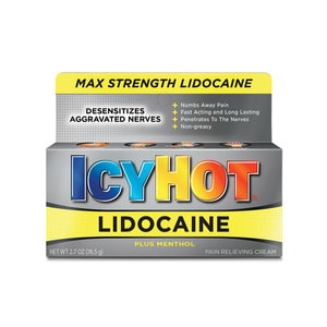 ICY HOT MAX LIDOCAINE + MENTHOL CREAM 2.7 OZ