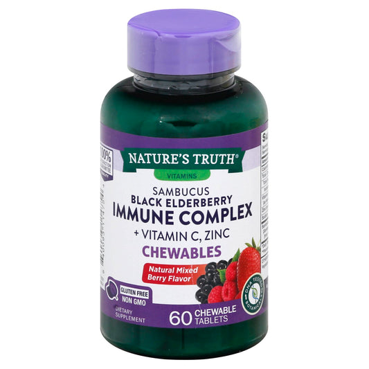 IMMUNE ELDERBERRY + VIT C CHEW TAB 60 NT