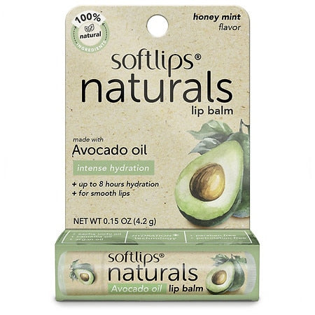 SOFTLIPS NATURAL LIP BALM W/AVOCADO OIL .15OZ