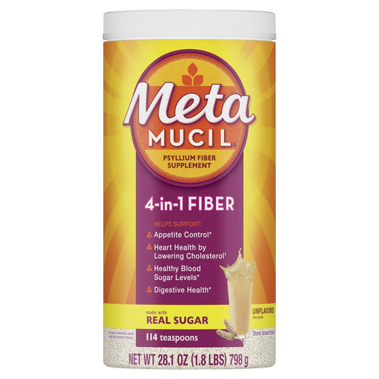 METAMUCIL PSYLLIUM FIBER SUPP UNFLAV 114 DOSE