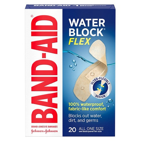 BAND AID WATER BLOCK FLEX ONE SIZE 20