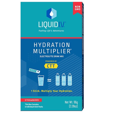 LIQUID IV HYDRATION MULTIPLIER STRAWBERRY 6