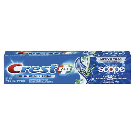 CREST PREM + SCOPE T/PASTE INTENSE MINT 7.2OZ