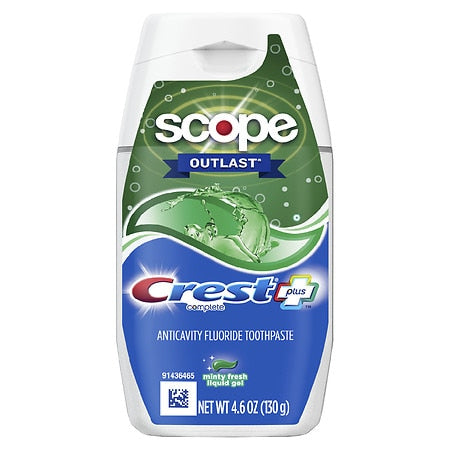 CREST COMP + SCOPE OUTLAST MINT LIQ GEL 4.6OZ