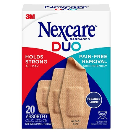 NEXCARE BANDAGE DUO FLEXIBLE FABRIC ASST 20