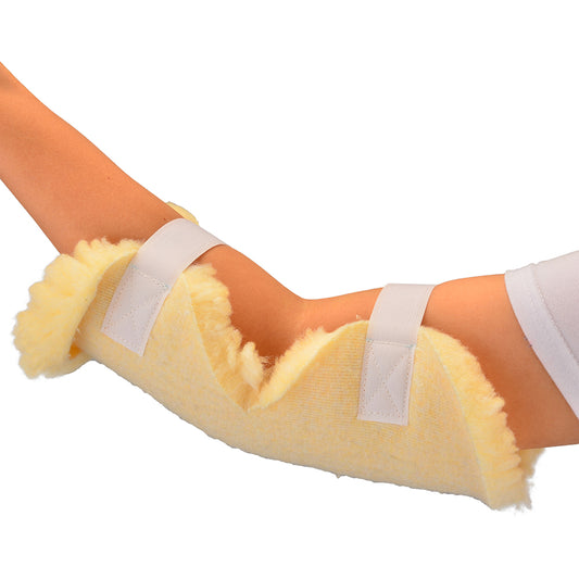 ELBOW PROTECTORS FLEECE VELCRO STRAPS PR