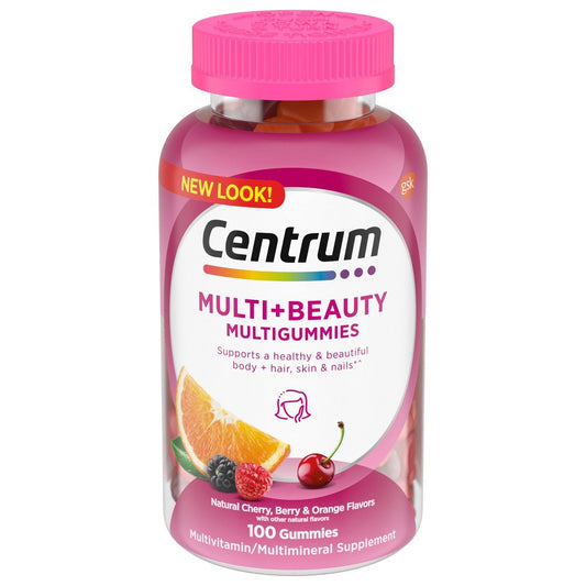 CENTRUM MULTIVIT HEALTH & BEAUTY GUMMY 100