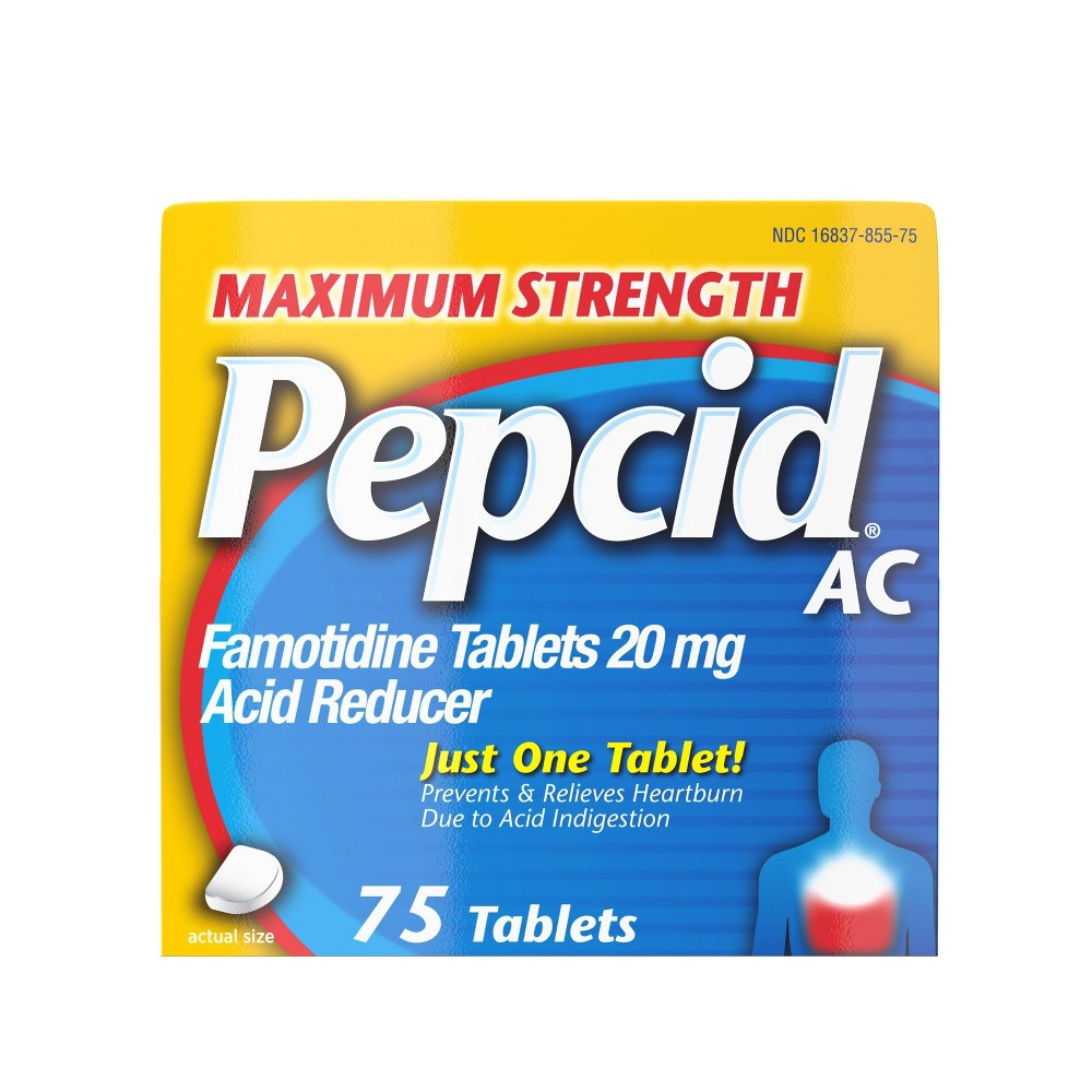 PEPCID AC MAX STRENGTH TAB 20 MG 75