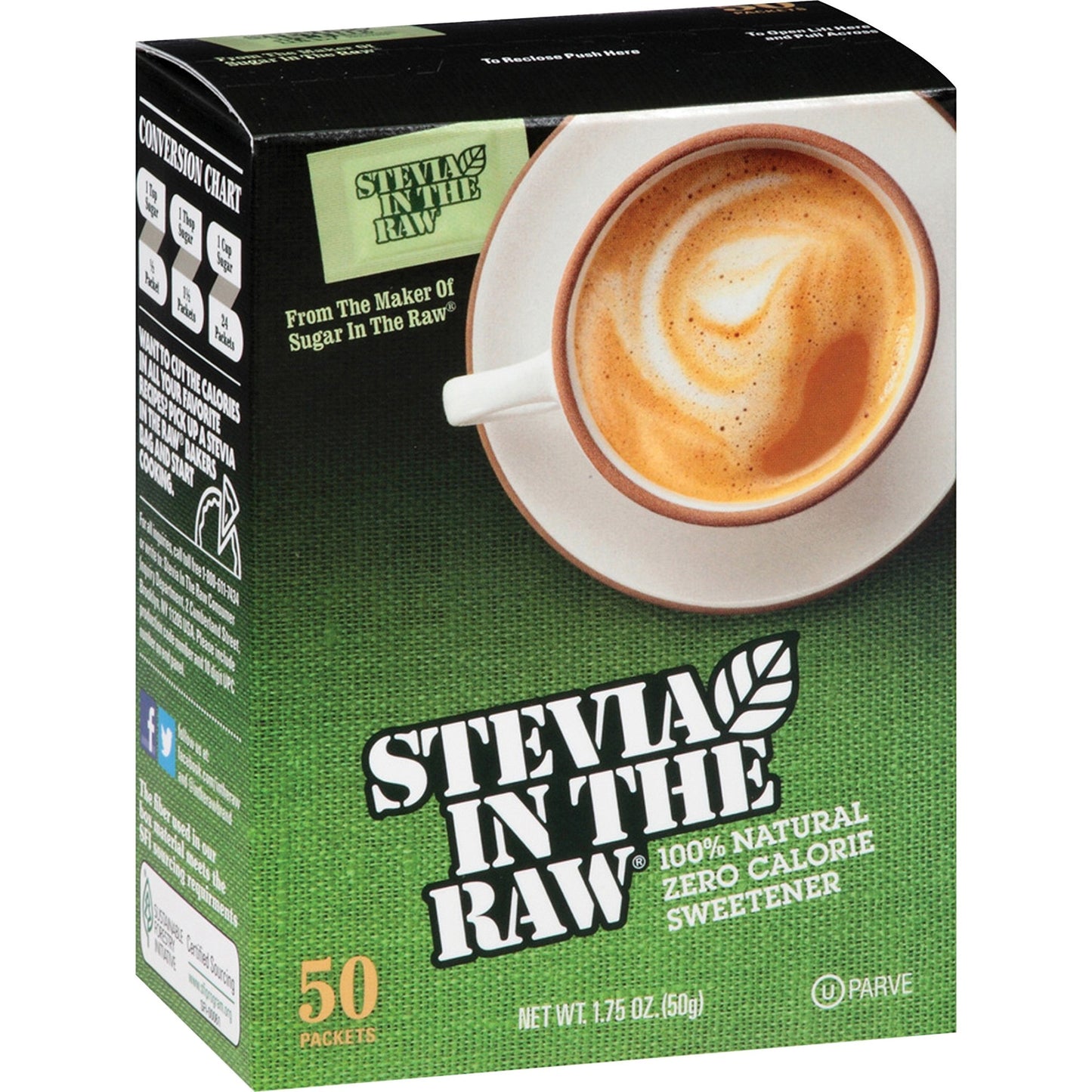 STEVIA IN THE RAW 50 CT