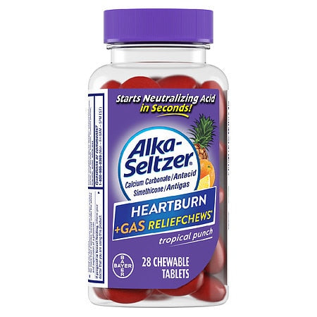 ALKA SELTZER HRTBURN + GAS CHEW TROP PUNCH 28