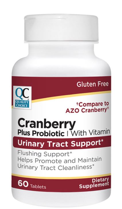 QC CRANBERRY + PROBIOTIC TAB 60