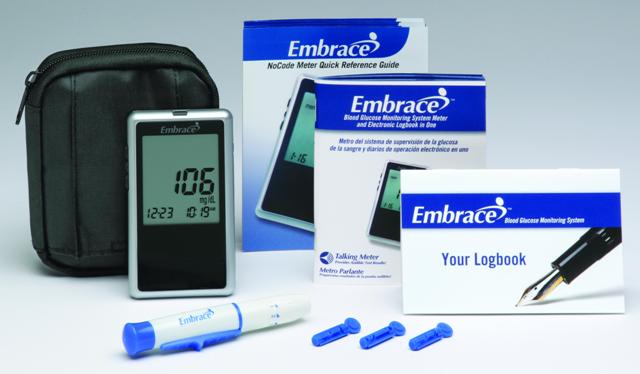 EMBRACE WAVE+ BLOOD GLUCOSE METER BLUETOOTH