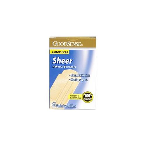GS BANDAGE ADHESIVE SHEER ASSORTED 60