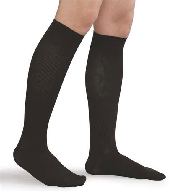 KNEE HIGH 15-20 WOMEN TROUSER SOCK BLK MD AO