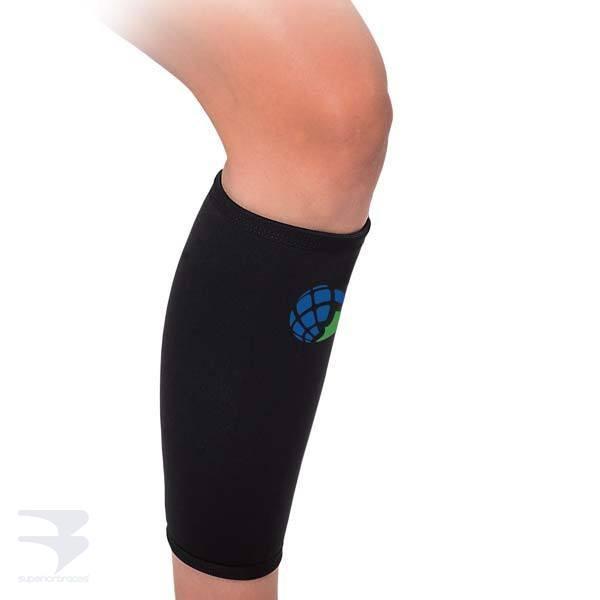 CALF BRACE SLEEVE NEOPRENE BLK MD 14-15" AO