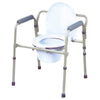 COMMODE FOLDING STEEL GREY CS/4 DR