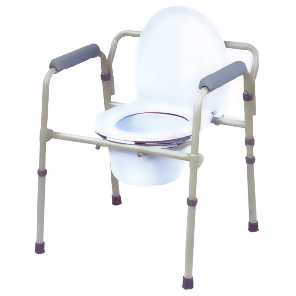 COMMODE FOLDING STEEL GREY CS/4 DR