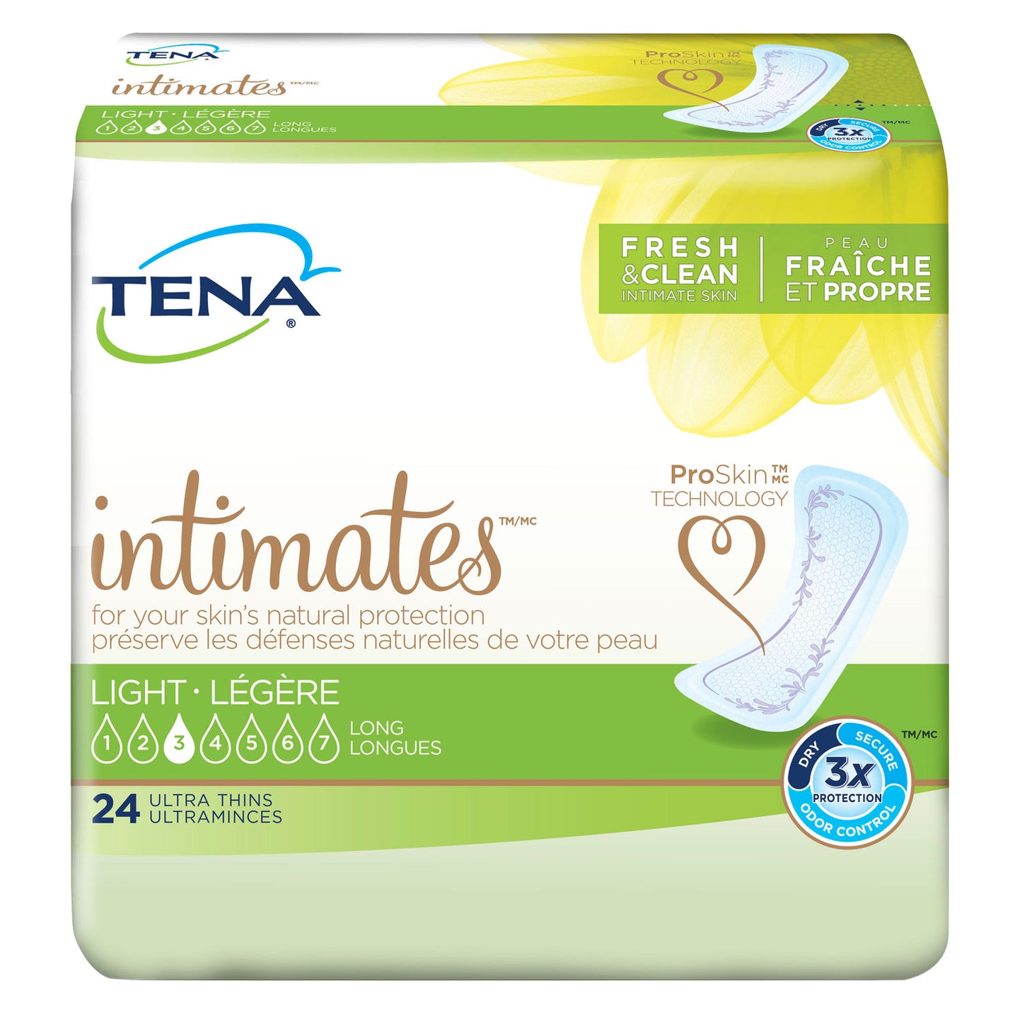 TENA INTIMATES PADS ULTRA THIN LONG 24