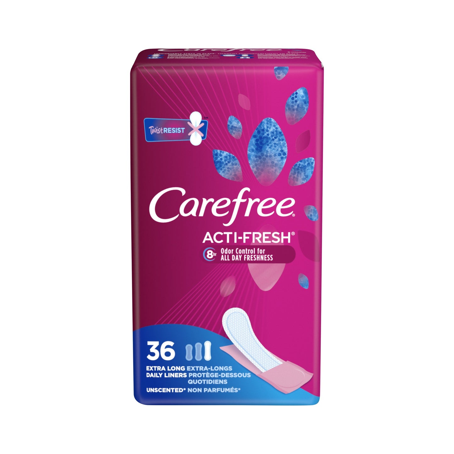 CAREFREE ACTI-FRESH PANTILINERS XLONG UNSC 36