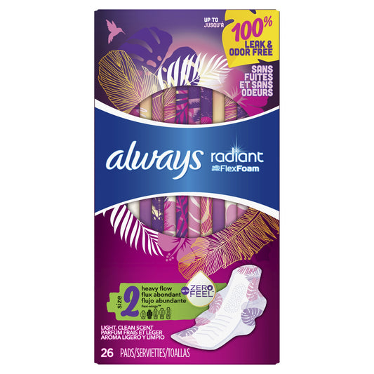 ALWAYS RADIANT W/FLEX FOAM SIZE 2 26