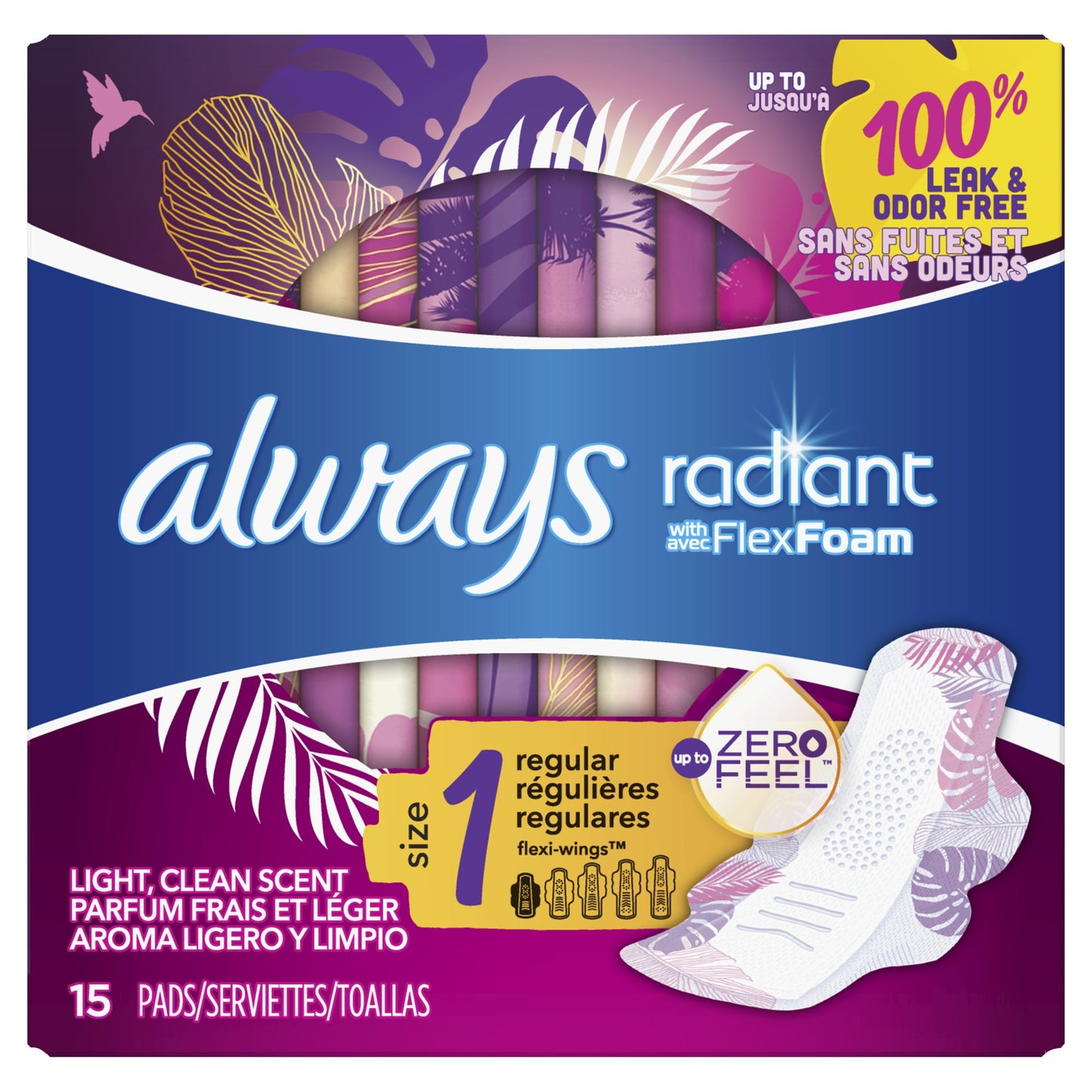 ALWAYS RADIANT INFINITY REGULAR W/WINGS 15