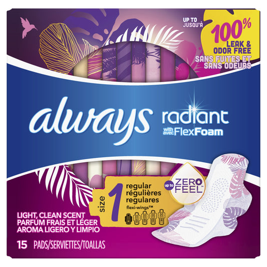 ALWAYS RADIANT INFINITY REGULAR W/WINGS 15