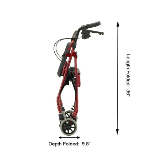 WALKER 4 WH HAND BRK GETGO CLASS RED #4202CRD