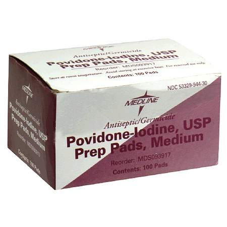 POVIDONE IODINE PREP PAD 100