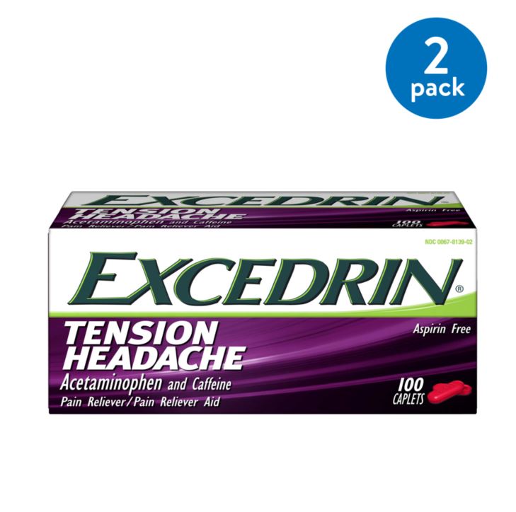 EXCEDRIN TENSION HEADACHE CAPLET 100