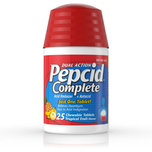 PEPCID COMPLETE CHEWS TROPICAL FRUIT 25