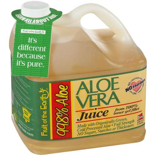 ALOE VERA JUICE 128 OZ FRUIT OF THE EARTH