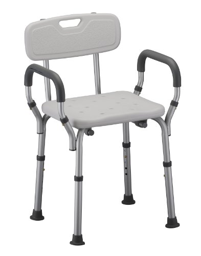 SHOWER CHAIR W/BACK & ARMS NOVA