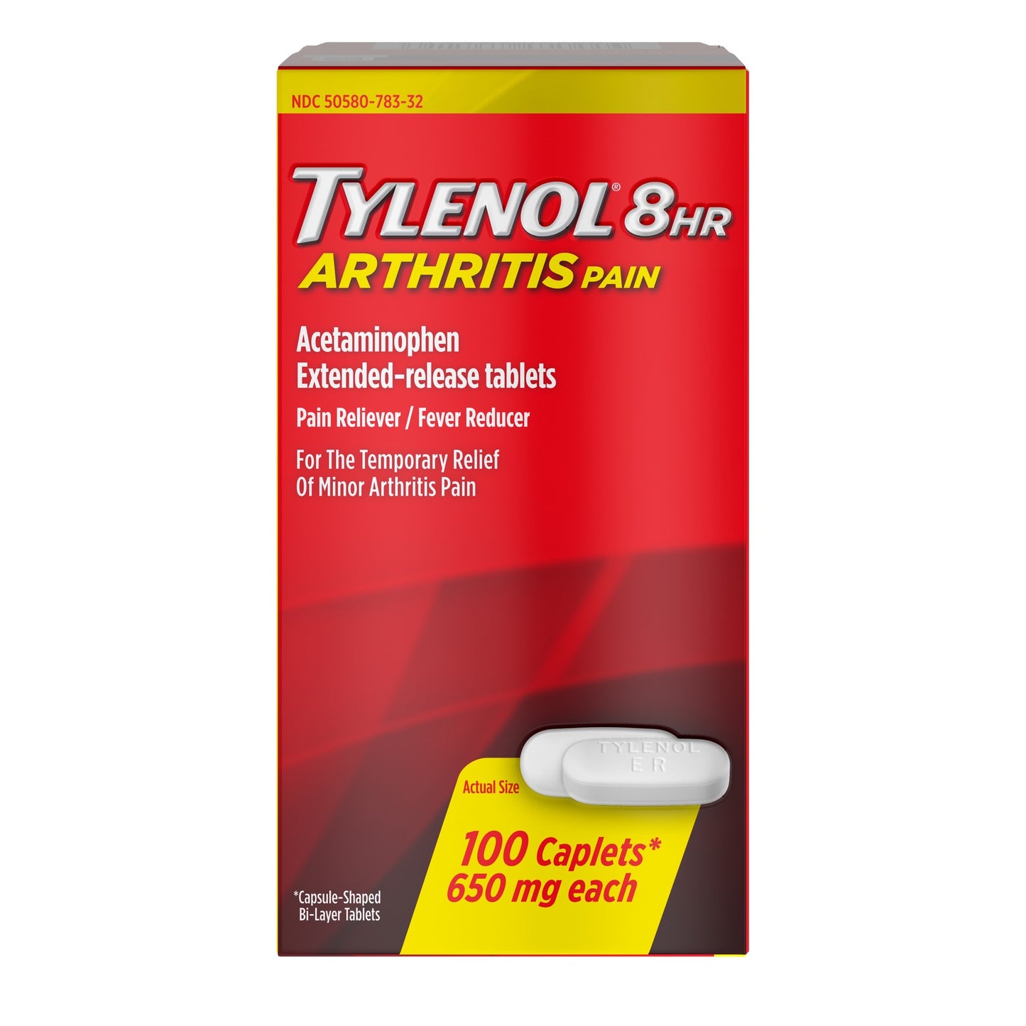 TYLENOL 8 HOUR ARTHRITIS PAIN CAPLET 100