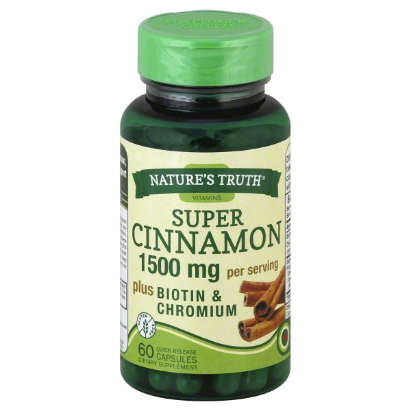 CINNAMON 2500 MG W/BIO & CHROM VEG CAP 60 NT