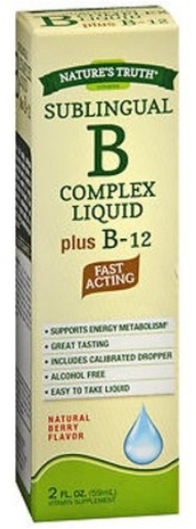 VITAMIN B COMPLEX + B12 SUBLINGUAL LIQ 2OZ NT
