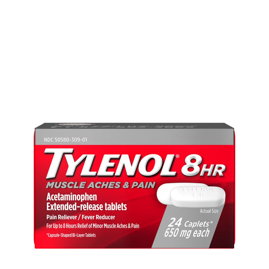 TYLENOL 8 HOUR CAPLET 650 MG 24