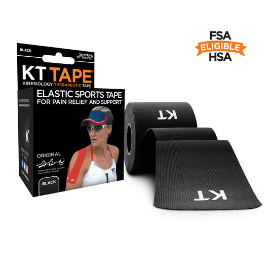 KT TAPE KINESIOLOGY COTTON BLACK 20