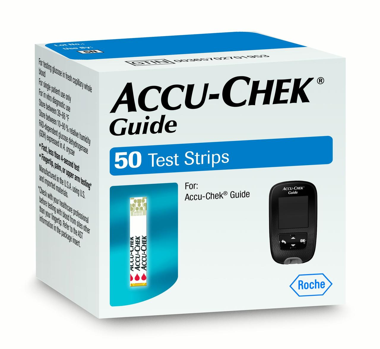 ACCU CHEK GUIDE TEST STRIP 50